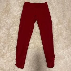 Red lululemon leggings